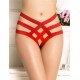 Red Cage Bandage Brief Thong Plus Size Panty