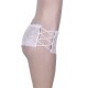 Sexy High Waist Floral Lace Strappy White Panty