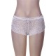 Sexy High Waist Floral Lace Strappy White Panty