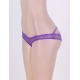 Open Crotch Caged Back Purple Lace Panty