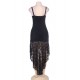 High Low SlinkyBlack Lace Fishtail Dress