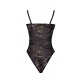 Black Plus Size Push-up Cup Lace Teddy