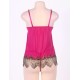 Regal Romance Sexy Rose Red Lace Babydoll