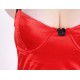 Red Round Back Queen Size Babydoll