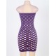 Violet Seamless Pothole Tube Dress