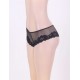 Black Floral Lace Mesh Sexy Panty