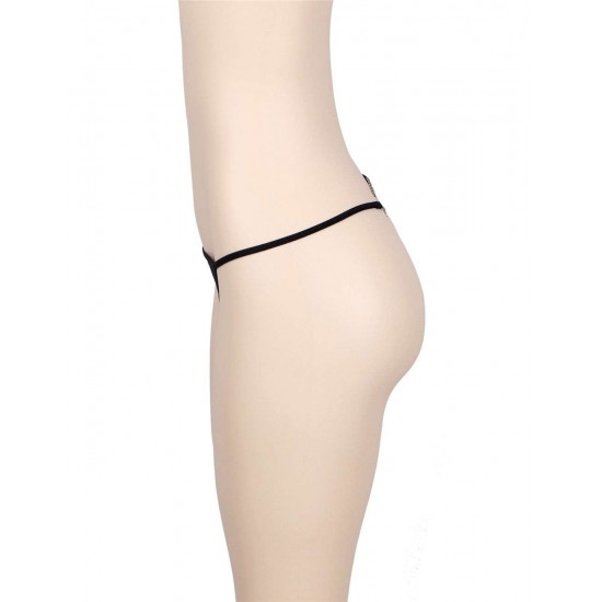 Diamond Back Black G-String