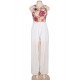 Pure White Embroidery Fantasy Dress for Lady