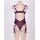 Poetical Purple Erotic Teddy Lingerie