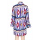 Fashion Colorful Trendy Geometry Print Cover-ups