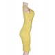 Elegant Yellow Deluxe Decals Fashion Dress