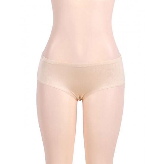 Plus Size Champagne Silky Flash Soft Sexy Panty