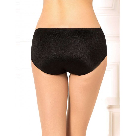 Black Plus Size Flash Silky Soft Sexy Panty