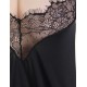 Plus Size Charming Black Sheer Mesh Lace Teddy Lingerie