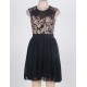 Retro Black Sequin Dress With A Zipper Back