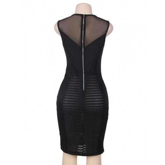 Deluxe black stripe Fashion Dress