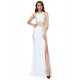 Plus Size White Separate Golden Edge Dress