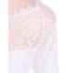 Plus Size Elegant Lace Hi-low White Evening Dress