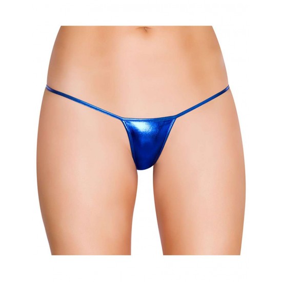 Exotic Micro Shiny Blue G String Thongs