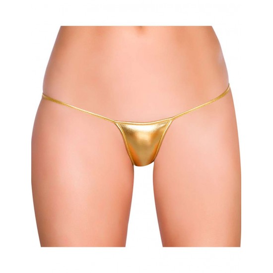 Exotic Micro Shiny Golden G String Thongs