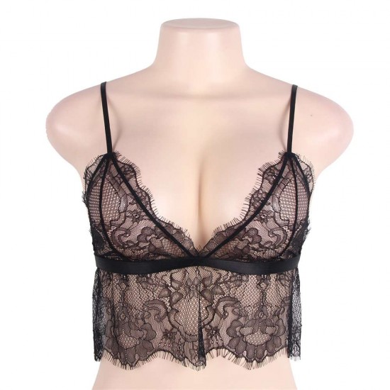 Black Lace Bralette Top