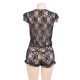 Black Lace Deep V Sexy Teddy