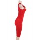 Plus Size Delicate Red One-shoulder Bodycon Dress