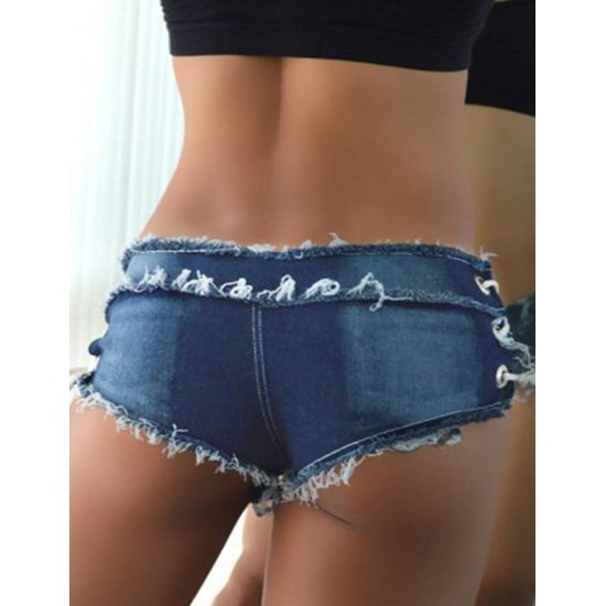 Sexy women summer shorts jeans denim micro mini jean