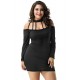 Plus Size Strappy Halterneck Slim Bodycon Dress