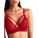 Plus Size Red Strappy Harness Bralette Bra