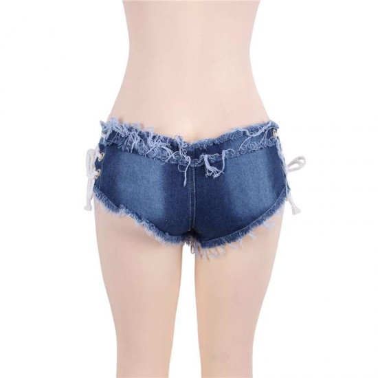 Sexy women summer shorts jeans denim micro mini jean