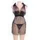 Seduction Black Mesh Babydoll with G-string