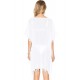 Pom Pom Tassel Hem White Gauze Cover up