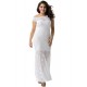 Plus Size White Lace Elegant Party Gown