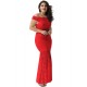 Plus Size Red Lace Elegant Party Gown