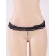 Plus Size Lace Jewel Thong