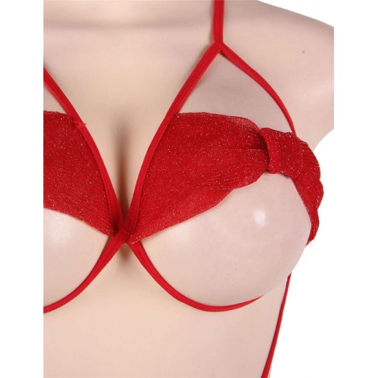 Red Lace Erotic Sexy Teddy