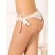 Plus Size Sexy Lace-up White Panty