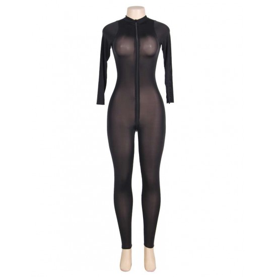 Black Meah Long Sleeve Jumpsuit