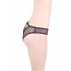 Plus Size Sexy Black Lace Strappy Panty