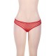 Plus Size Sexy Red Lace Strappy Panty