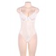 Glamour Underwire Hollywood Sheer Lace Teddy