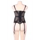 Seduction Black Lace Transparente Sexy Babydoll