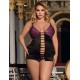 Plus size deluxe satin sexy babydoll