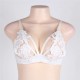 Plus Size White Lace Bralette Top