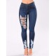 Plus Size Top Design Ripped Women Jeans 