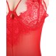 Eyelash Lace Teddy Lingerie