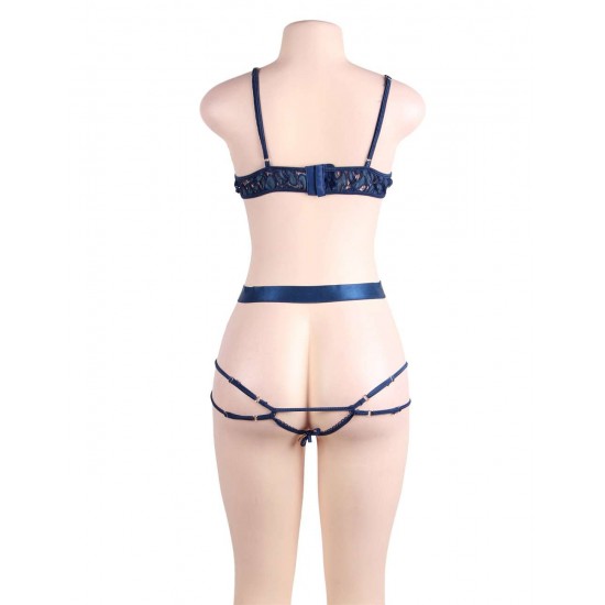 Blue Love Affair Luxury decoration Teddy Lingerie