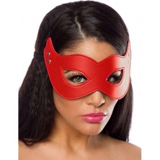 Red Leather Eye Mask