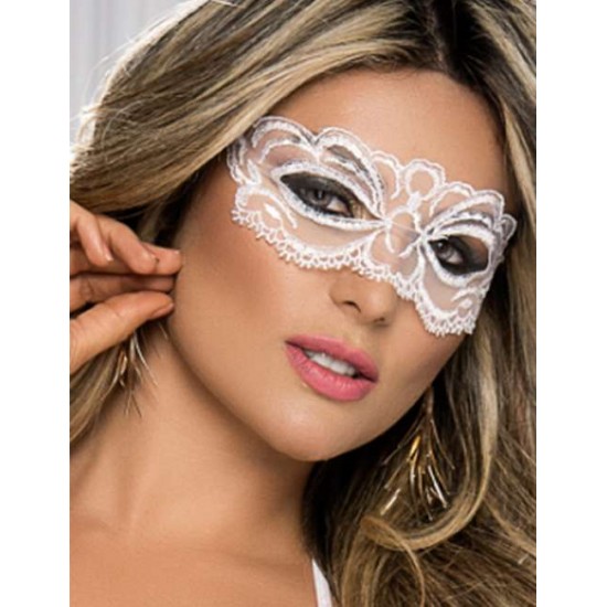 Enchanting white Lace eye mask